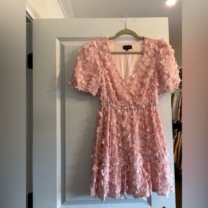 MAJORELLE Blush Pink Lace Dress
